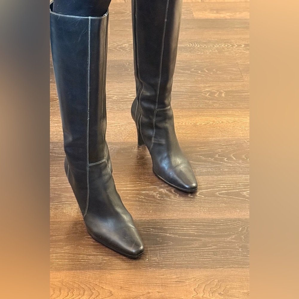 Anne Klein Black Heeled Boots